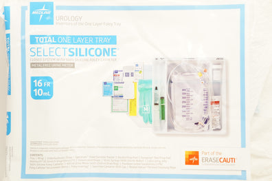 Medline URO170816S Total One Layer Tray 16Fr x 10mL